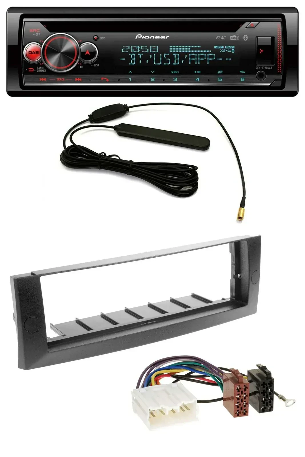 Автомагнитола для Mitsubishi Colt (2004–2008) Pioneer USB DAB MP3 Bluetooth CD