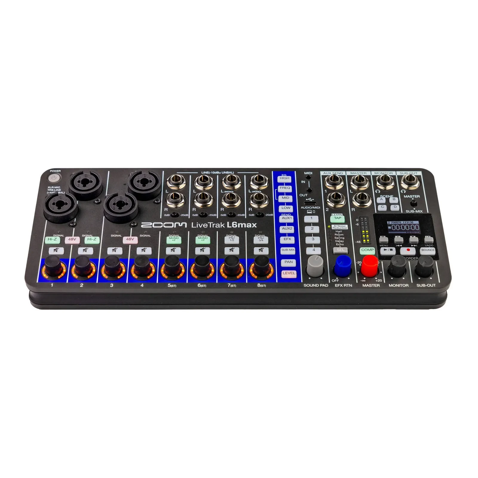 Zoom LiveTrak L6 Max 12-Channel Portable Mixer and Recorder