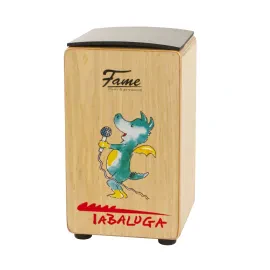 Cajon Tabaluga, Holz, Snare-Effekt, Gitarrensaiten, Glöckchen, 21x21x36cm