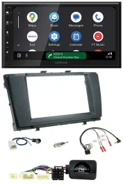 Kenwood DAB Bluetooth USB Lenkrad 2DIN Autoradio für Toyota Avensis 2009-2011