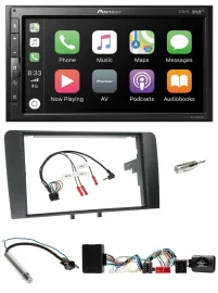 Pioneer USB Lenkrad DAB 2DIN Bluetooth Autoradio für Audi A3 Symphony Aktiv ISO