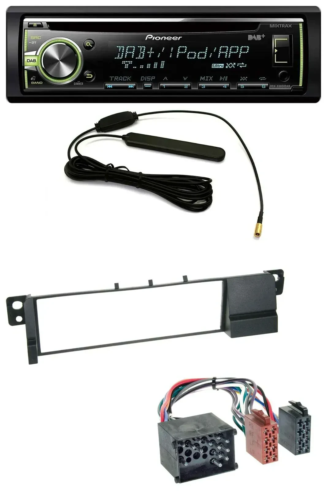 Автомагнитола для BMW 3 Series E46 Pioneer MP3 USB CD DAB AUX (Rundpin, с 1998)