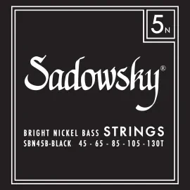 Струны для бас-гитары Sadowsky SBN 45B-1 Black Label Taperwound 045-130 (набор, 5 струн)