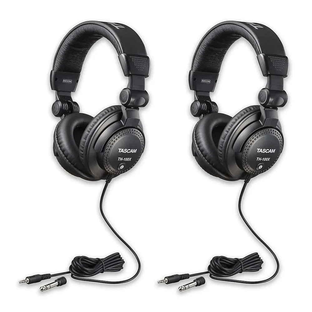 TASCAM TH-100X Studio Headphones 2-Pack