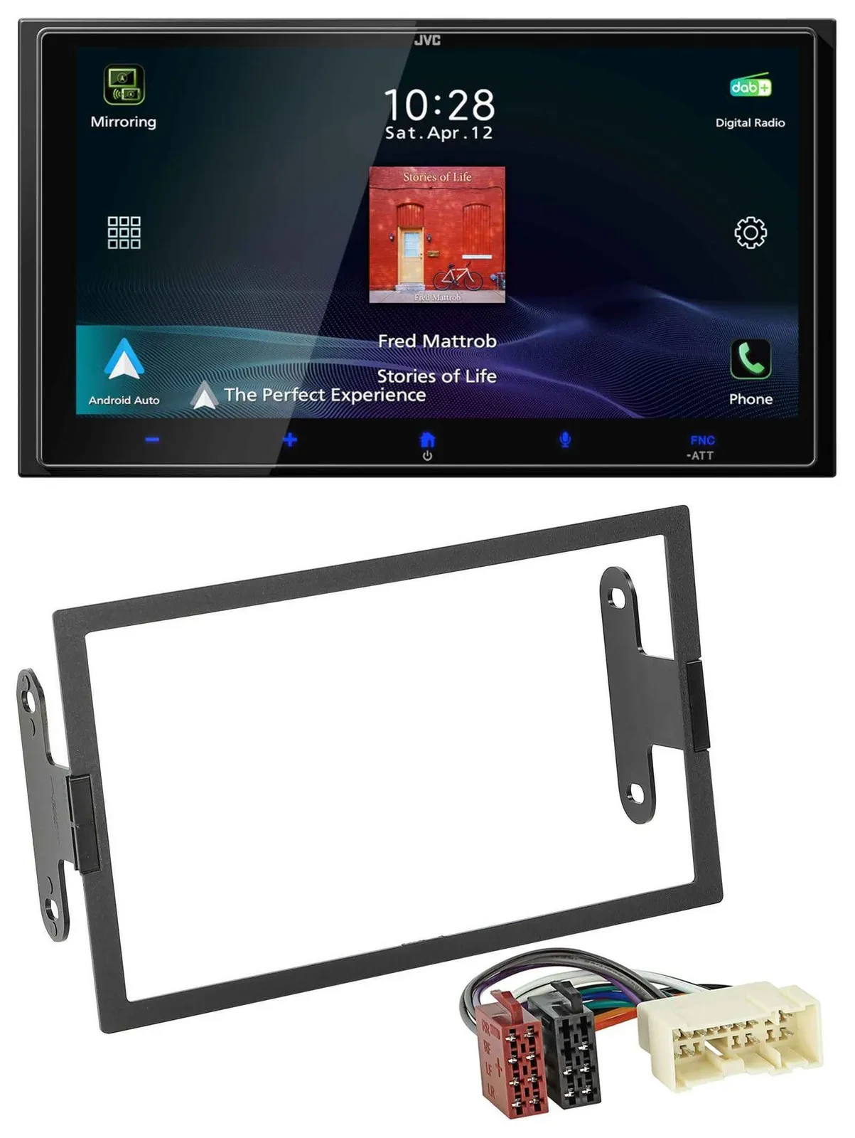 JVC USB Bluetooth 2DIN DAB MP3 Autoradio für Nissan Xterra 2000-2004