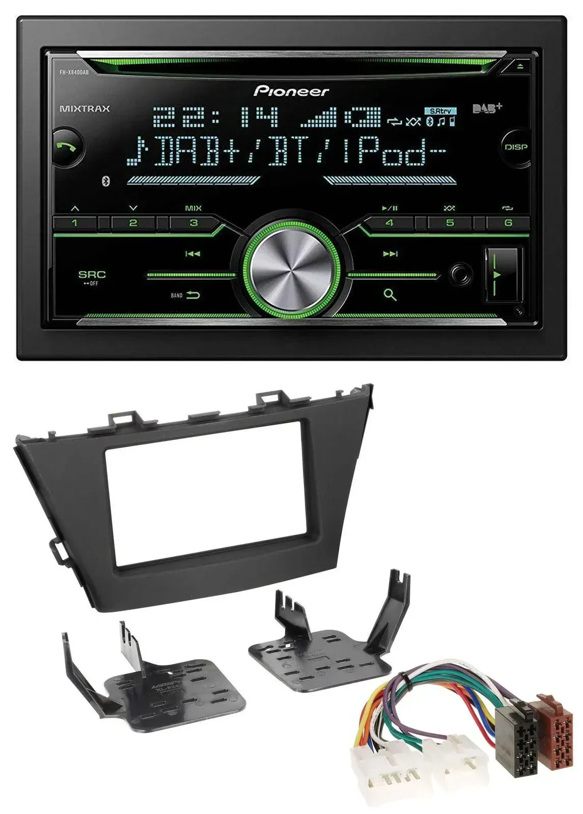 Автомагнитола Pioneer 2DIN DAB CD USB Bluetooth MP3 для Toyota Prius+ (с 2012)