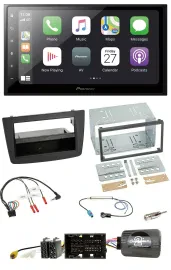 Автомагнитола Pioneer 2DIN, Bluetooth, DAB, USB, для Alfa Romeo Mito 2014–2018, черная