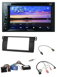 Pioneer Bluetooth 2DIN USB DVD DAB Lenkrad Autoradio für BMW 3er 2002-2006 E46 s