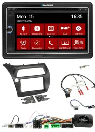 Blaupunkt Lenkrad DAB TMC 2DIN USB Bluetooth Navigation für Honda Civic 2006-201
