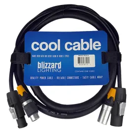 DMX-кабель Blizzard DMXPCT-6 Combo Black 1.8 м