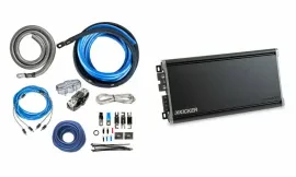 Kicker 46CXA18001T 1800W Class-D Monoblock Amplifier with Free 1/0 AWG Amp Kite