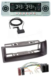 Dietz Bluetooth USB MP3 DAB Autoradio für Renault Megane Scenic bis 03 schwarz