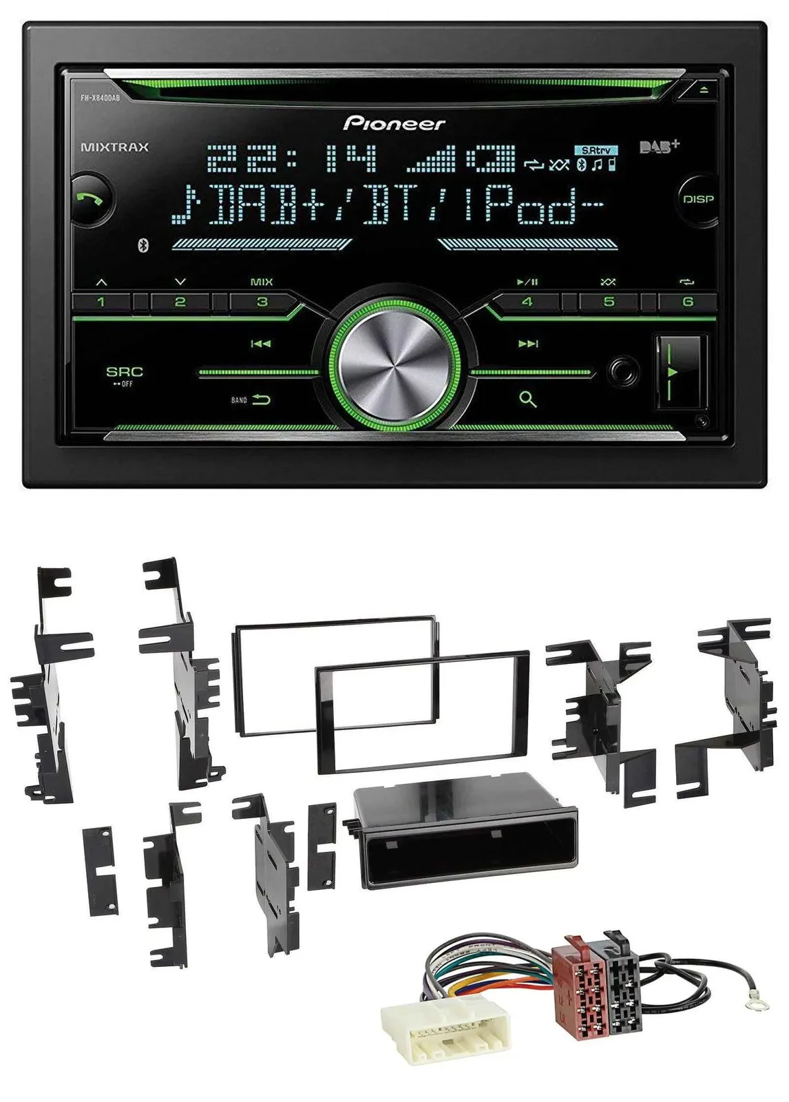 Pioneer Bluetooth MP3 DAB 2DIN USB CD Autoradio für Nissan Juke Navara NV ab 12