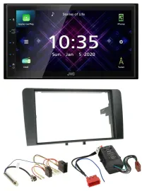 JVC DAB 2DIN MP3 Bluetooth USB Autoradio für Audi A3 03-06 8P Bose Aktivsystem I