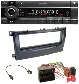 Kienzle Bluetooth MP3 USB DAB Autoradio für Ford Mondeo S-Max 07-14 schwarz