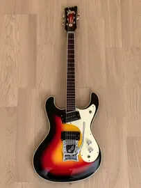Электрогитара Mosrite USA Ventures Model Mark I 1964 Vintage Reissue Sunburst w/case Japan 1993