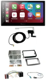 Автомагнитола Pioneer 2-DIN, USB, Bluetooth, DAB, MP3 для Alfa Romeo MiTo (2008–2014), разъем ISO