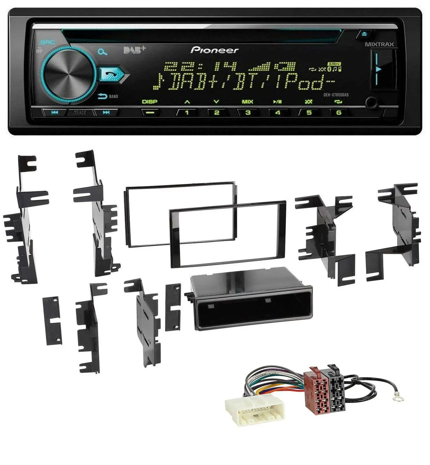Pioneer DAB MP3 CD USB Bluetooth Autoradio für Nissan Cube ab 09 Frontier ab 13