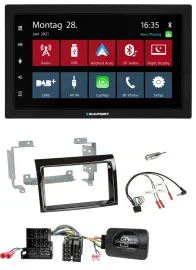 Blaupunkt Lenkrad Bluetooth DAB 2DIN USB Autoradio für Fiat Peugeot Citroen klav