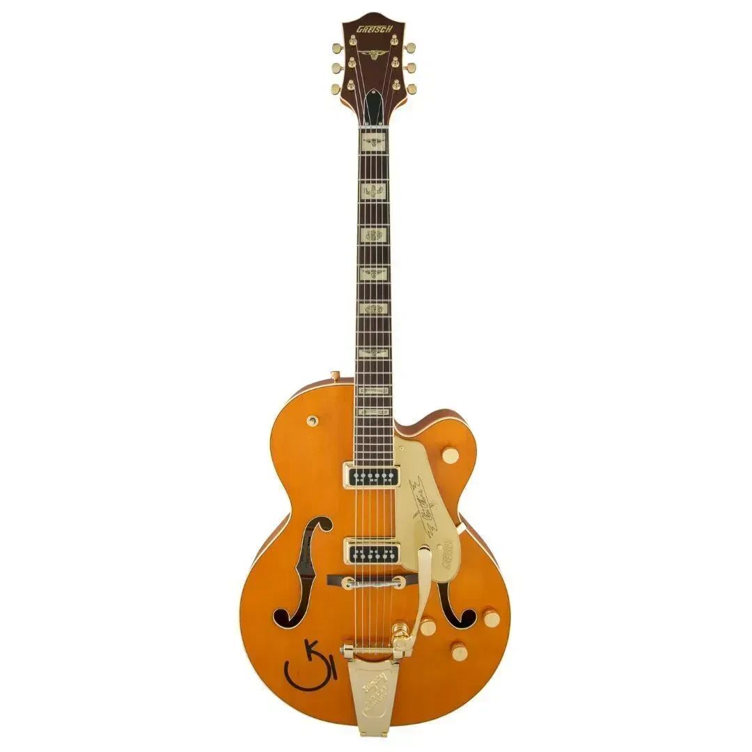 Gretsch G6120T-55 Vintage Ed 55 Chet Atkins Guitar Vintage Orange Stain Lacquer