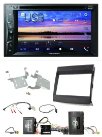 Pioneer Bluetooth 2DIN USB DVD DAB Lenkrad Autoradio für Porsche Cayenne Soundsy