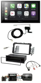 Pioneer USB Lenkrad 2DIN Bluetooth DAB Autoradio für Opel Vivaro 2011-2015