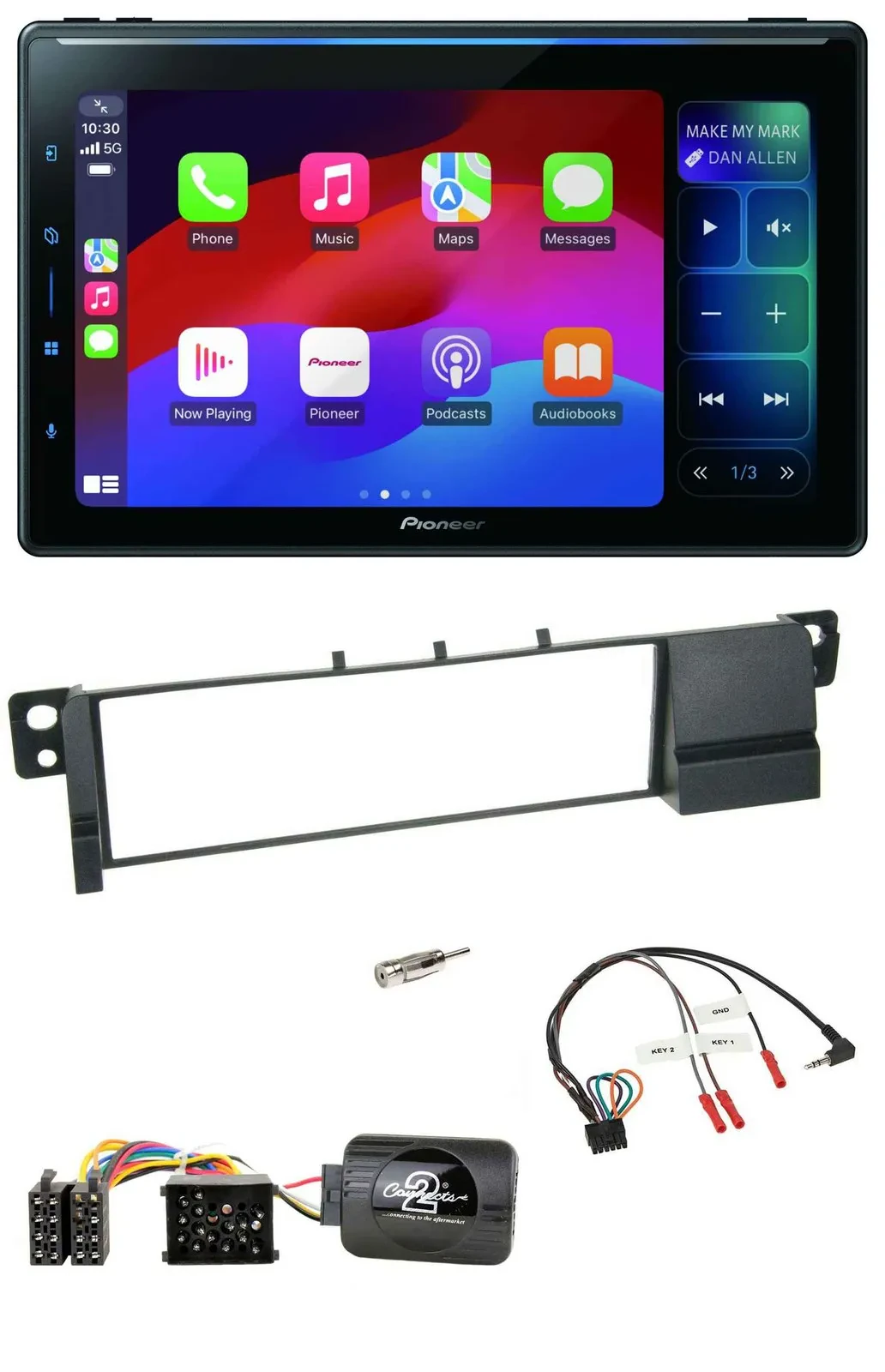 Pioneer Bluetooth DAB Lenkrad USB Autoradio für BMW 3er E46 (98-07)