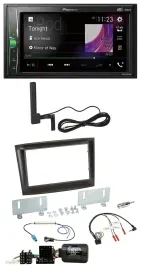 Pioneer MP3 DAB Lenkrad 2DIN Bluetooth Autoradio für Fiat Doblo ISO Can-Bus ab 1