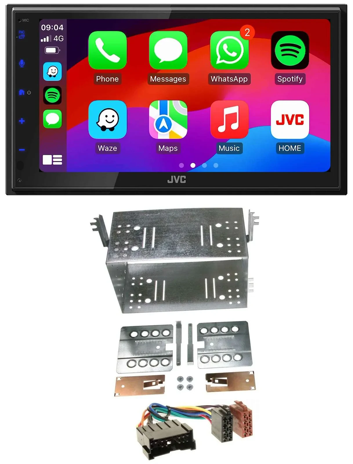 JVC Bluetooth USB MP3 2DIN DAB Autoradio für Hyundai Tucson DM 2005-2010