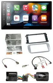 Pioneer DAB Bluetooth 2DIN USB Lenkrad Autoradio für Ford Mondeo S-Max 07-14 Pro