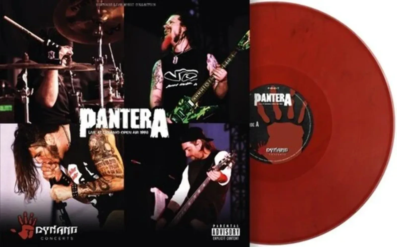 Виниловая пластинка Pantera – Live At Dynamo Open Air 1998 (красный винил, релиз 2023) Sealed