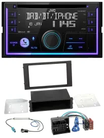 JVC MP3 USB 2DIN DAB Bluetooth CD Autoradio für Seat Leon (ab 2014)