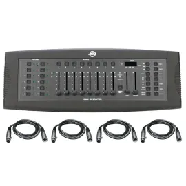 American DJ DMX Operator Lighting Controller + Cables Package