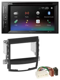 Pioneer Bluetooth MP3 USB 2DIN DAB DVD Autoradio für SSangYong Korando 10-13
