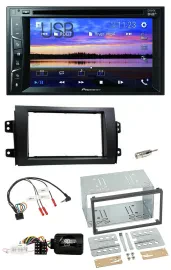 Pioneer Bluetooth 2DIN USB DVD DAB Lenkrad Autoradio für Fiat Sedici Suzuki SX4