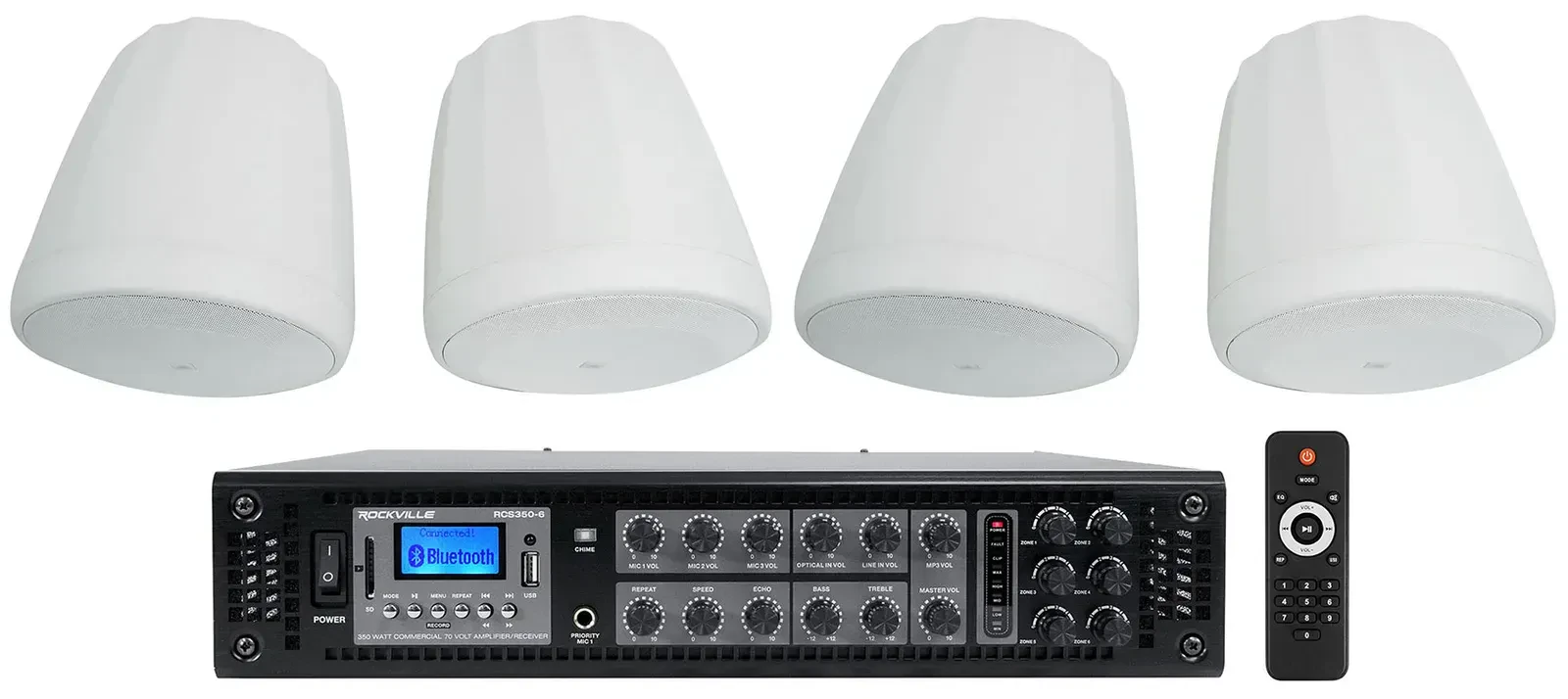 Потолочная акустика JBL Control 68HP White с усилителем (4 штуки)