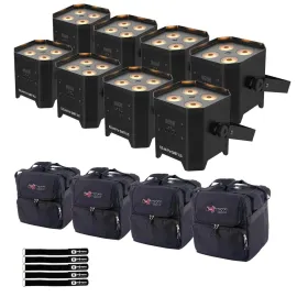 Светодиодный прибор Chauvet DJ EZLink Par Q4BT ILS LED с чехлом (8 штук)