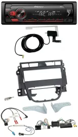Pioneer 1DIN USB DAB MP3 Lenkrad Autoradio für Opel Meriva B ab 2010
