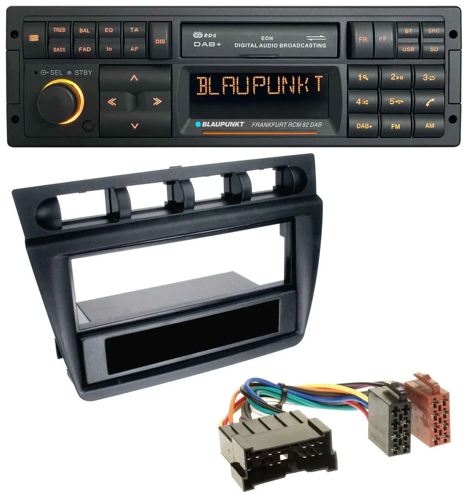 Blaupunkt USB DAB SD MP3 Bluetooth Autoradio für Kia Picanto (ab 2006) - schwarz