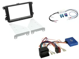 Radioeinbauset CAN-Bus Doppel DIN Autoradio für VW SEAT SKODA Bj. siehe Liste