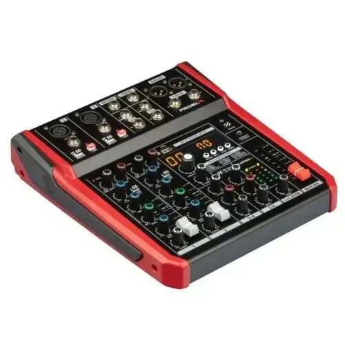 Микшерный пульт Proel PLAYMIX6 6-канальный, USB 48 кГц, Bluetooth, DSP 24-bit