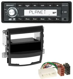 Continental MP3 AUX USB DAB 1DIN Autoradio für SsangYong Korando CK 2010-2013