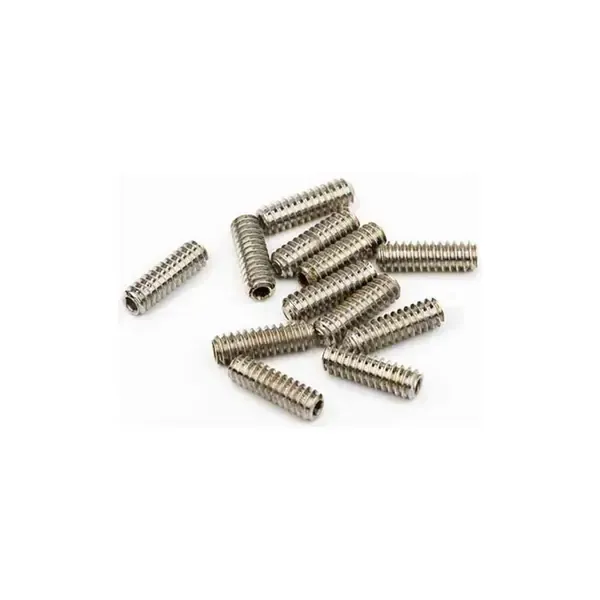 Винт для регулировки бриджа на бас-гитару Fender 6-32x7/16" Bass Bridge Saddle Height Adjust Screws, Nickel, 12 Pieces