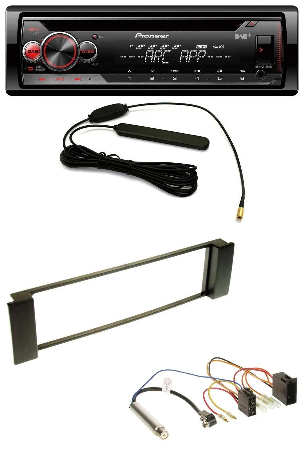 Pioneer CD USB AUX DAB MP3 Autoradio für Audi A3 8L 00-03 A6 C5 01-05