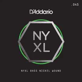 Струна одиночная D'Addario NYXLB045 NYXL Nickel Wound Bass Single 045
