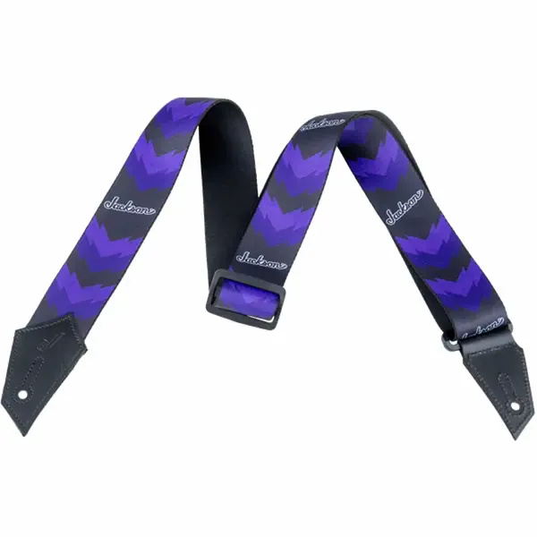 Ремень для гитары Jackson Strap Double V Pattern Black Purple