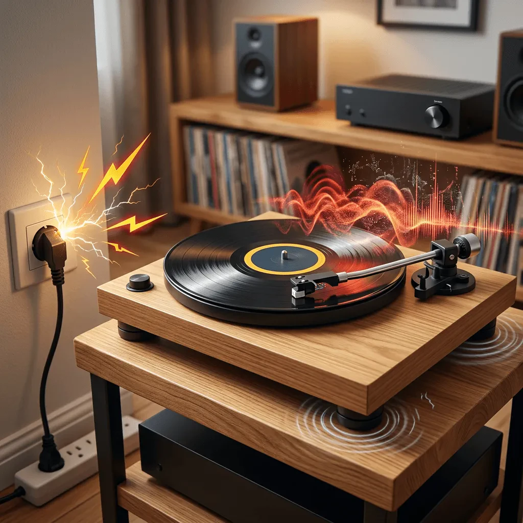 Как определить причину шума в проигрывателе винила: вертушка, сеть или стол