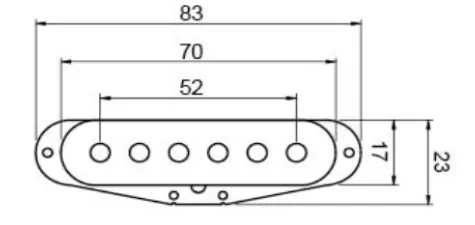 VSN-3 Звукосниматель для электрогитары, сингл, нековый, Smiger