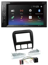 Автомагнитола Pioneer 2DIN Bluetooth, USB, DAB, DVD для Mercedes S‑Class (1998–2005)