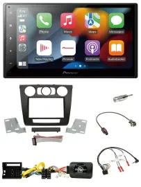 Автомагнитола Pioneer 2-DIN, DAB, Bluetooth, USB, для BMW 1 Series E87/E88, совместима с кнопками на руле